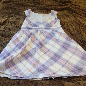 Converse Purple With Pink Plaid Sleeveless Dress